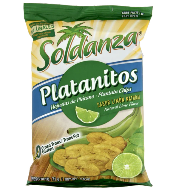 Soldanza Platanitos Lima 24 x 71g