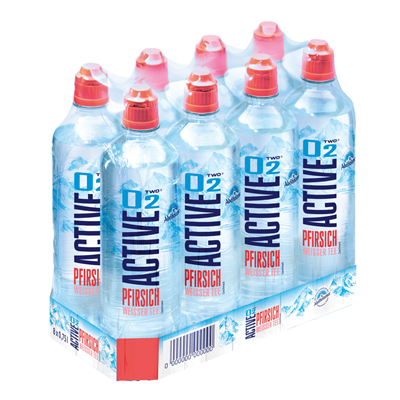 DPG Active O2 weißer Tee Pfirsich 8 x 0,75l Flaschen