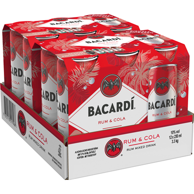 DPG Bacardi RUM & COLA 10 % Volume 12 x 250ml