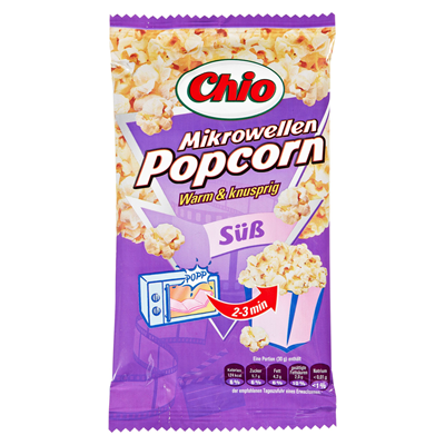Chio Mikrowellen Popcorn Süß 100g x 24 Beutel
