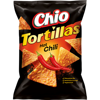 Chio Tortilla Chips Hot Chili 110g x 12 Beutel