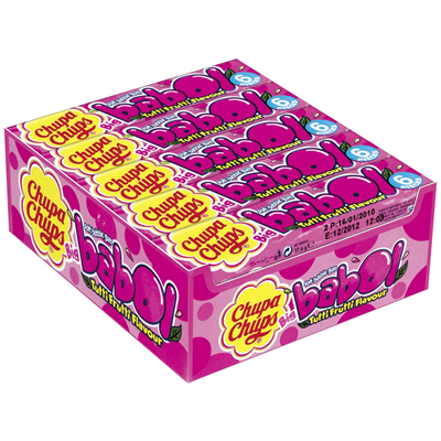 Chupa Chups Kaugummi Big Babol Tutti Frutti 28g x 20 Stück