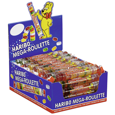 Haribo Mega-Roulette Fruchtgummi-Scheiben 45g x 40 Stück