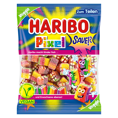 Haribo Rainbow Pixel sauer vegan 160g x 20 Tüten