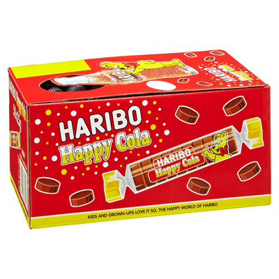 Haribo Roulette Rolle Cola 25g x 400 Stück
