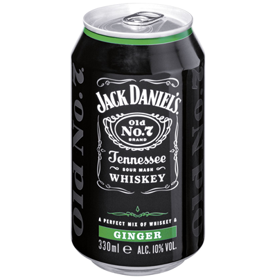 DPG JACK DANIEL'S Whiskey & Ginger 10 % Volume 24 x 330ml