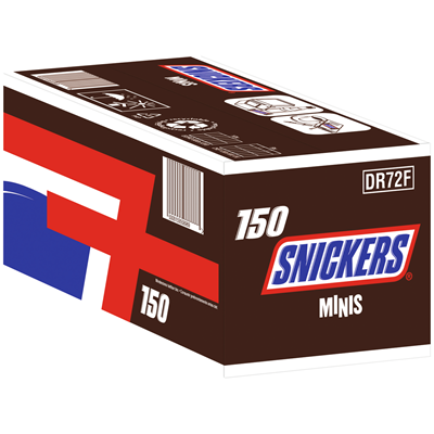 Mars Schokoriegel Minis Catering Box Snicker 150 Stück - 2,7 kg Kiste