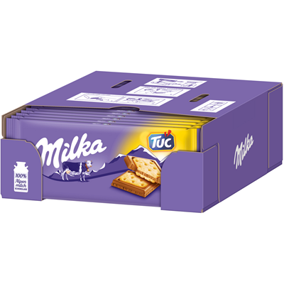 Milka Tafelschokolade Milka & Tuc 87g x 18 Stück