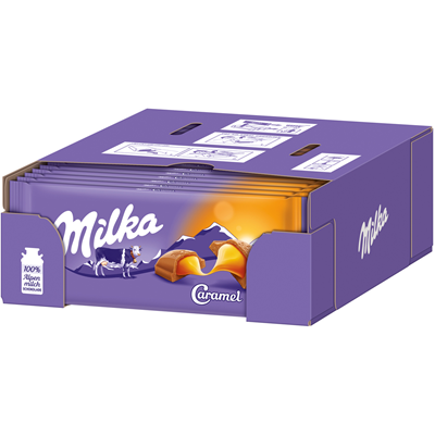 Milka Tafelschokolade, Caramel 100g x 18 Stück