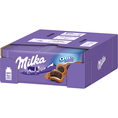 Milka Tafelschokolade, Oreo Sandwich 92g x 18 Stück