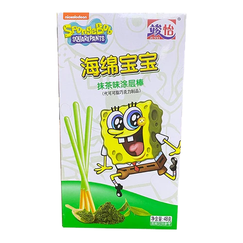 Spongebob Coated Stick Matcha 36 x 48g