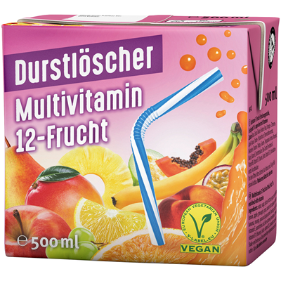 Durstlöscher Multivitamin 500ml x 12 Packungen