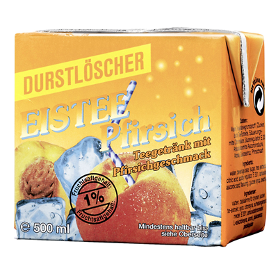 Durstlöscher Eistee Pfirsich  500ml x 12 Packungen