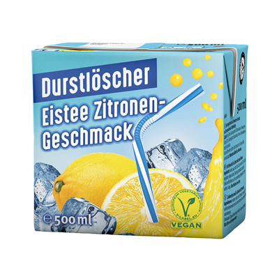 Durstlöscher Eistee Zitrone 500ml x 12 Packungen