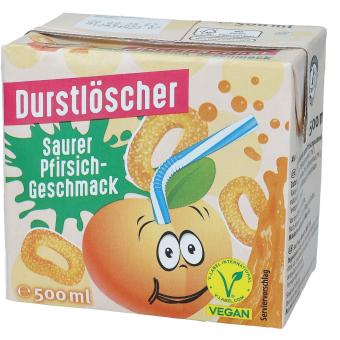 Durstlöscher Saurer Pfirsich 500ml x 12 Packungen