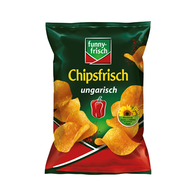 funny-frisch Chips Ungarisch 12 Beutel à 40g - 480g Karton