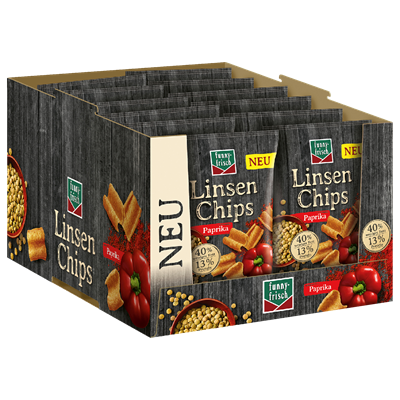 funny-frisch Linsen Chips Paprika 12 x 90g Beutel