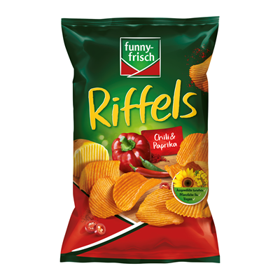 funny-frisch Riffels Chili & Paprik 10 x 150g Beutel