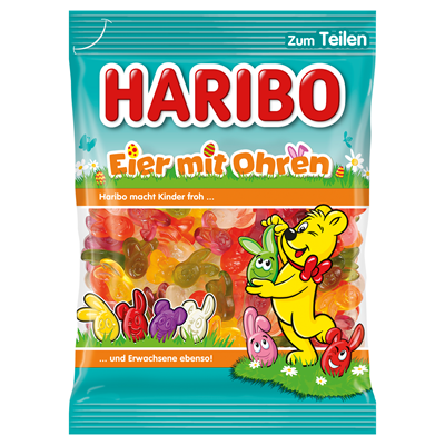 Haribo Ostern Eier mit Ohren 200g x 20 Tüten