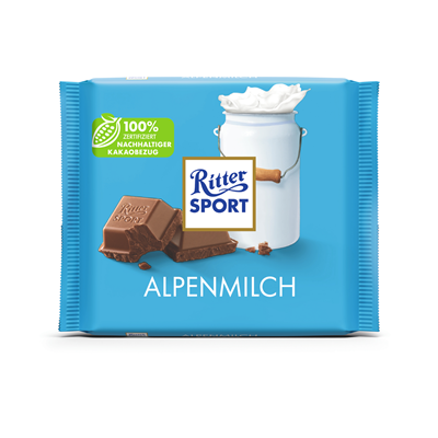 Ritter Sport Alpenmilch 100g x 10 Stück
