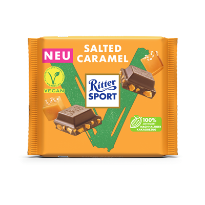 Ritter Sport Vegan Salted Caramel 100g x 10 Stück