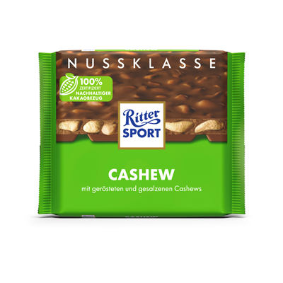 Ritter Sport Nuss Klasse Cashew 100g x 10 Stück