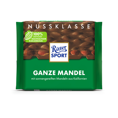 Ritter Sport Nuss Klasse Ganze Mandel  100g x 10 Stück