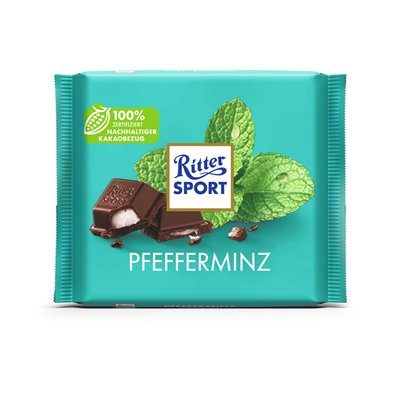 Ritter Sport Pfefferminz 100g x 10 Stück